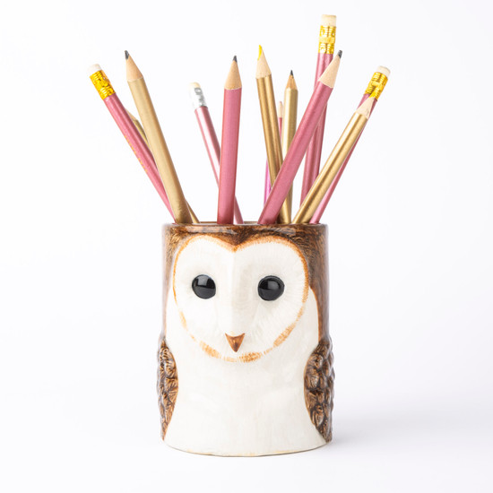 Barn Owl Pencil Pot