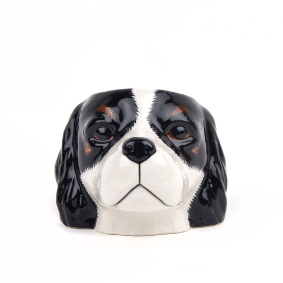 Cavalier King Charles Spaniel Face Egg Cup Tri