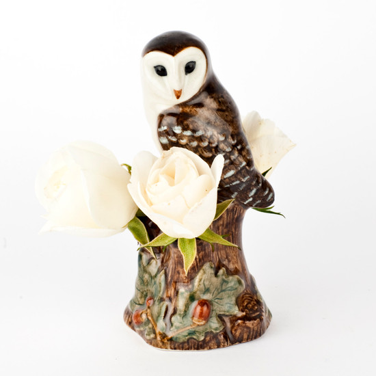 Barn Owl Bud Vase