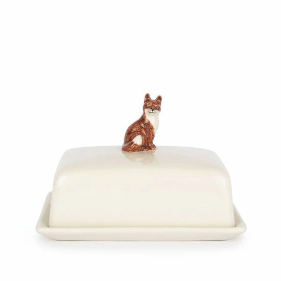 NEW Fox Butter Dish