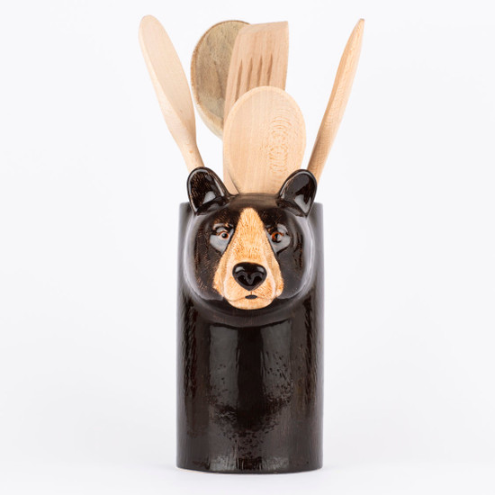 Black Bear Utensil Pot Black Bear Utensil Pot