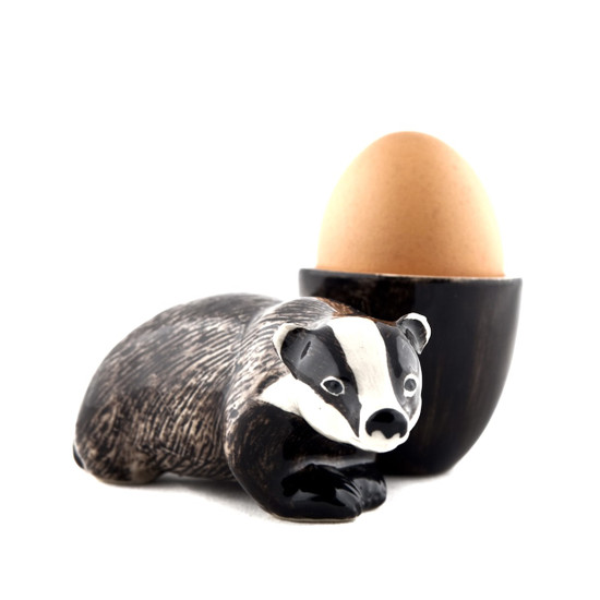 Badger With Egg Cup