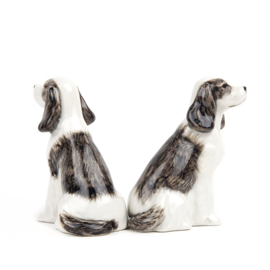 Cocker Spaniel Figures (2) Black/White