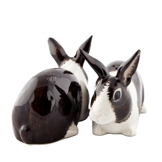 Dutch Rabbit Salt and Pepper black and white