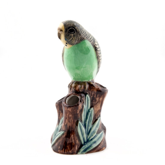 Budgerigar Bud Vase Green