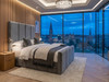 Close-up texture of the premium matte grey velvet fabric available for the Lisbet Ottoman Bed