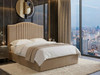 Premium beige fabric finish for bespoke upholstered storage beds and headboards from Hush My Bed.