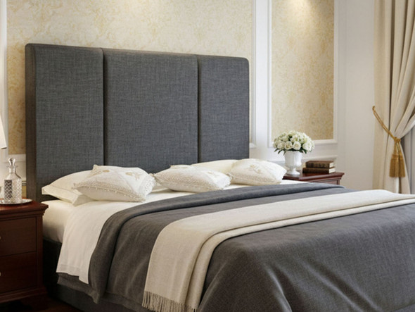 Create your dream bedroom with the County Bed Headboard. Choose from a variety of fabrics and sizes to blend style and functionality seamlessl