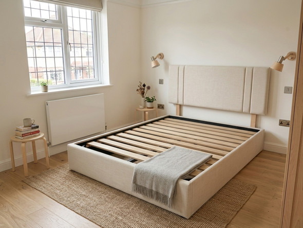 Allure Full Bed Set Memory Foam 1000 Pocket Sprung Mattress, Bed base, & Headboard