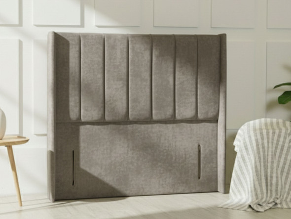 Experience luxury with the Vermont Floor Standing Headboard. Available in various sizes and fabrics, it combines comfort and style for your dream bedroom!