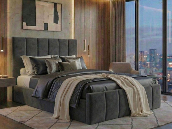 Magnus Ottoman Bed with fluted design, offering storage and comfort, made in the UK by Hush My Bed.