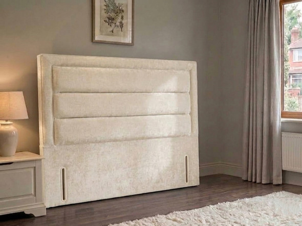 A close-up photograph highlighting the ultra-cosy and on-trend soft teddy texture of Ivory Atlanta fabric, suitable for creating tactile bed frames.