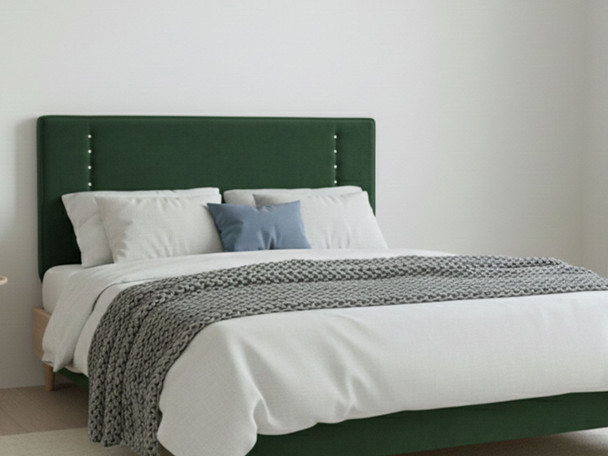 Discover the Savannah Bed Headboard, blending timeless elegance with modern flair. Personalize your space with luxurious fabrics and exquisite button options.