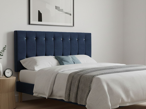 Discover the Seville Bed Headboard, a blend of modern design and comfort, available in all UK sizes with a range of opulent fabric choices.