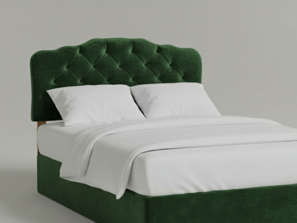 Upgrade your bedroom with the Zoe Bed Headboard! Enjoy a chic, tufted design and plush comfort, available in multiple sizes and fabrics to suit your style