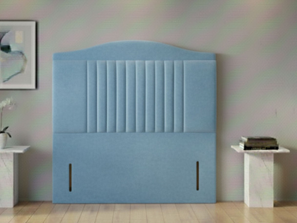 Create your dream bedroom with the Odette Floor Standing Headboard. Handcrafted elegance meets functionality, available in various sizes and luxurious fabrics!