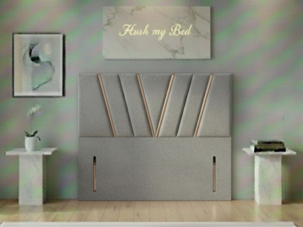 Discover the Candess Floor Standing Headboard by Hush My Bed. Tailor your style with custom sizes and luxurious fabrics for a sophisticated bedroom upgrade.