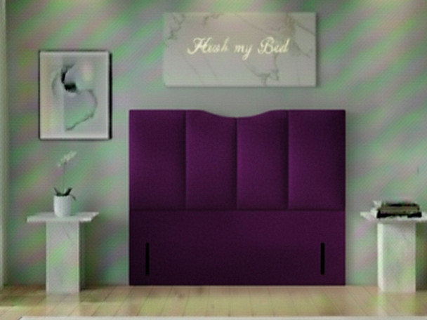 Discover the Caprice Floor Standing Headboard by Hush My Bed. Handmade to order, it combines modern elegance with bespoke options for your dream bedroom.