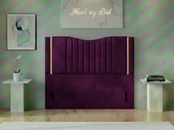 Discover the Clover Floor Standing Headboard by Hush My Bed. This exquisite, handmade piece offers elegance and stability, perfect for any bedroom style and size.