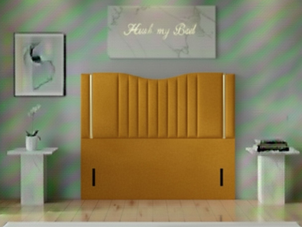 Experience luxury with the Clover Floor Standing Headboard. Handmade in the UK, it features a stunning design and a variety of fabrics to enhance your bedroom decor.