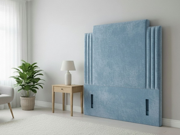 Experience comfort and elegance with the Vespera Floor Standing Headboard. Handmade to order, it features a classic design and a variety of luxurious fabric options.