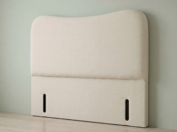 Atlanta soft ivory fabric side view: Side profile of the Atlanta soft ivory fabric, highlighting the thickness, drape, and surface finish of the material.