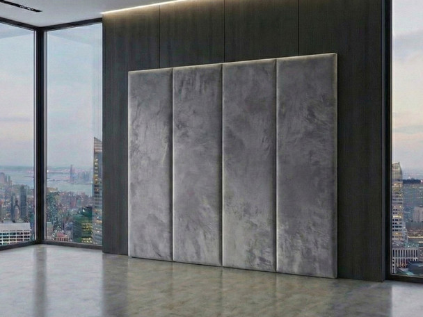 Customizable Arabella Wall Mount Panels, 45cm x 210cm, create a luxurious, tailored headboard for your bedroom sanctuary.