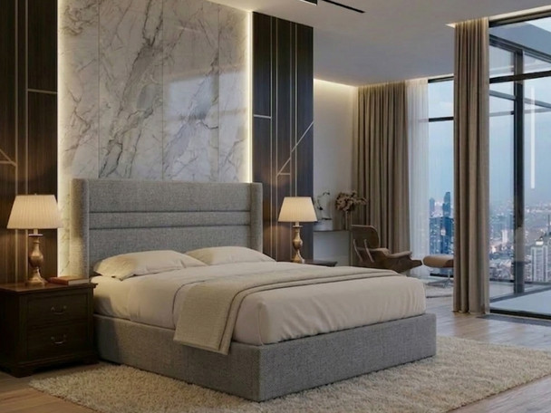Bespoke grey fabric ottoman bed handcrafted in Birmingham, featuring a luxury upholstered wing headboard.
​Why: Targets "grey fabric," "bespoke," and "Birmingham" while describing the product style.