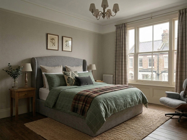 Ottoman Storage Bed Frame upholstered in grey linen fabric, featuring a curved wingback headboard and a low footboard.