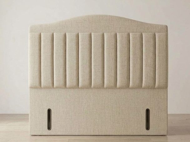 Sissel floor standing headboard in cream linen fabric