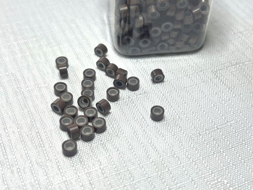DARK BROWN Silicone Micro Beads 500pcs
