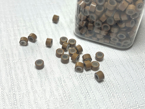 LIGHT BROWN Silicone Micro Beads 500pcs