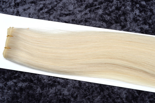 24" Genius Weft Remy Human Hair Extensions #1010 LIGHT BEIGE BLONDE