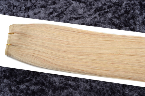 24" Genius Weft Remy Human Hair Extensions #DB3 MEDIUM ASH BLONDE