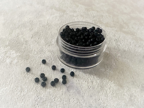 BLACK Silicone Nano Beads 3mm 500pcs