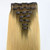 Single Drawn Russian Remy Clip In Hair Extensions 7pcs Set #10/20 Ombre