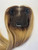 Human Hair Topper Half Hand Tied 14" - Dark Ombre