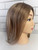 Human Hair Topper Half Hand Tied 14" - Dark Ombre