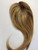 Human Hair Topper Half Hand Tied 14" - Dark Ombre