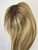 Human Hair Topper Half Hand Tied 14" - Medium Blonde Balayage