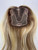 Human Hair Topper Half Hand Tied 14" - Medium Blonde Balayage