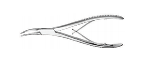 BONE RONGEUR BY BEYER, CURVED, 18CM