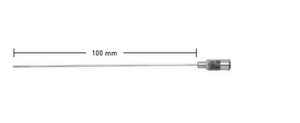 SUCTION CANNULA, MALLEABLE,  2.5MM,LUER-LOCK, WL 10CM