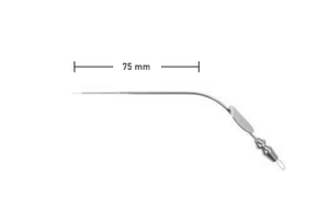 SUCTION TUBE BY SCHUHKNECHT, 20 GAUGE,WL 7.5CM, WITHOUT MANDRIN