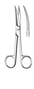 Operating Scissors, Curved, Sharp/Sharp, (14cm) 5-1/2" Operating Scissors, Curved, Sharp/Sharp, (14cm) 5-1/2"