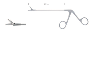 NASAL SCISSORS FOR CONCHA,STRAIGHT,SERRATED BLADE, WL 13CM