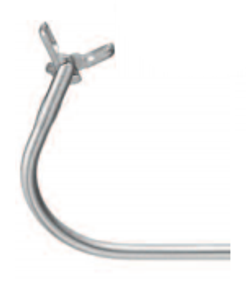 DOUBLE SPOON FCPS, 110° UPTURNED,VERT.OPOVAL, 2.6MM , LENGTH 14CM