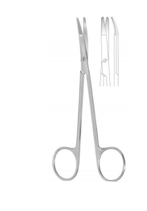 PLASTIC SURGERY SCS BY KILNER, CURVED,FLAT BLADE ENDS, 14CM, BL/BL PLASTIC SURGERY SCS BY KILNER, CURVED,FLAT BLADE ENDS, 14CM, BL/BL