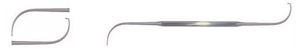 FRONTAL SINUS OSTIUM SEEKER, DOUBLE END.CURVED, 90° FRONTAL SINUS OSTIUM SEEKER, DOUBLE END.CURVED, 90°