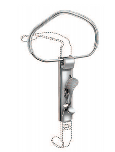 MC IVOR MOUTH GAG, FRAME ONLY,FOR USE WITH TONGUE DEPRESSORS424101FX - 428603FX MC IVOR MOUTH GAG, FRAME ONLY,FOR USE WITH TONGUE DEPRESSORS424101FX - 428603FX